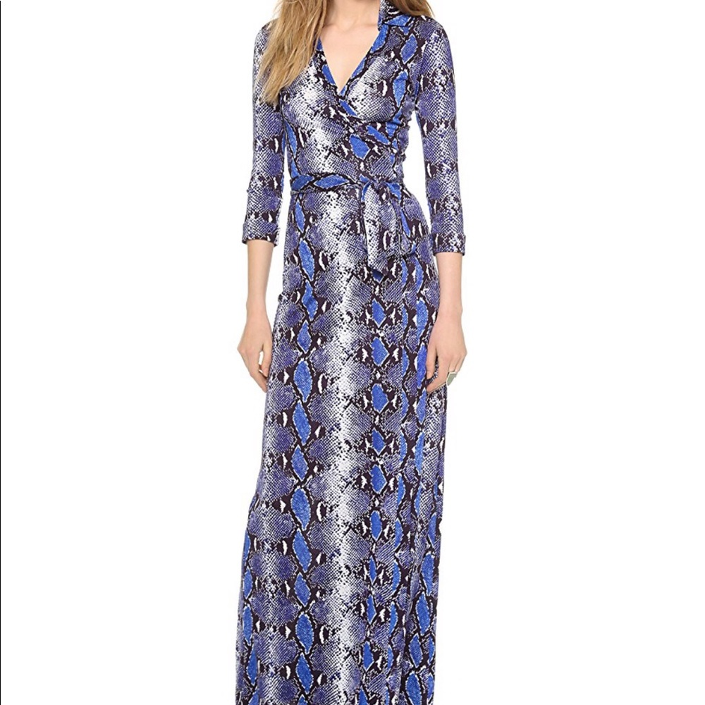 Diane Von Furstenberg Python Wrap Dress - Size 6